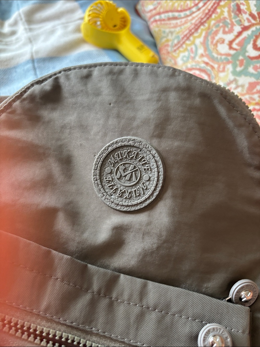 Gray nylon backpack - Picture 11 of 11